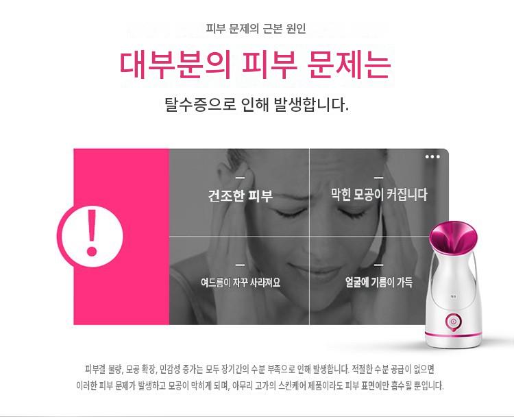 가정용 얼굴 스팀기 나노 미스트 스프레이 피부 수분 보충 스티머 페이스 케어